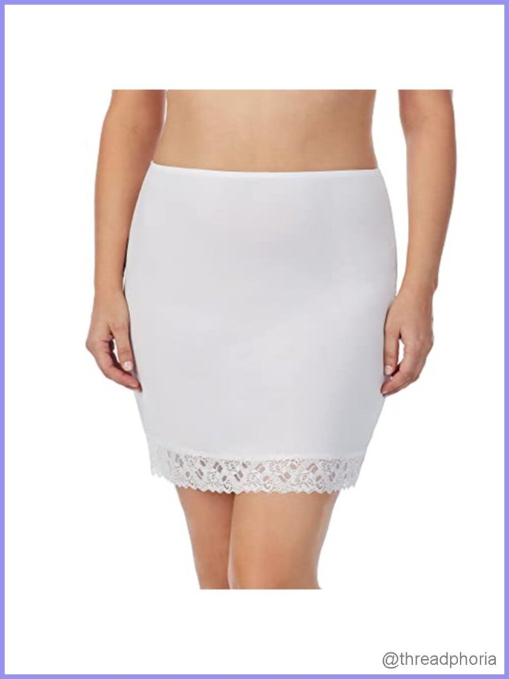 Women's Silky Touch Anti-cling Half Slip 19"